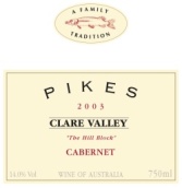 派克山園赤霞珠紅葡萄酒(Pikes The Hill Block Cabernet Sauvignon, Clare Valley, Australia)