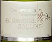 伯代爾-加盧瓦聲望特釀香檳(Champagne Bourdaire-Gallois Cuvee Prestige, Champagne, France)