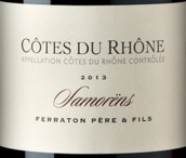 菲拉顿父子酒庄萨莫伦红葡萄酒(Ferraton Pere & Fils Samorens, Cotes du Rhone, France)