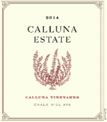 卡露娜酒莊干紅葡萄酒(Calluna Vineyards Calluna Estate, Chalk Hill, USA)