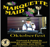 鷹陸馬奎特少女十月節(jié)甜白葡萄酒(Eagles Landing Winery Marquette Maid Oktoberfest, Iwoa, USA)