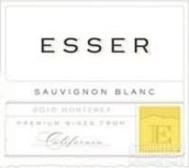 埃塞爾長相思干白葡萄酒(Esser Sauvignon Blanc, Monterey, USA)