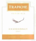 翠鷹莊霞多麗干白葡萄酒(Trapiche Chardonnay, Mendoza, Argentina)