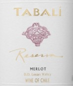 達(dá)百利珍藏梅洛干紅葡萄酒(Tabali Reserva Merlot, Limari Valley, Chile)