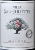 圣朱莉特酒莊馬爾貝克珍藏紅葡萄酒(Villa San Juliette Malbec Reserve, Paso Robles, USA)