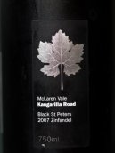 肯歌利亞路酒莊黑圣彼得仙粉黛干紅葡萄酒(Kangarilla Road Black St.Peters Zinfandel, McLaren Vale, Australia)