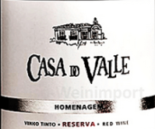 卡薩瓦勒酒莊紀(jì)念珍藏紅葡萄酒(Casa do Valle Homenagem Reserva, Minho, Portugal)