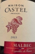 卡斯黛樂(lè)酒莊馬爾貝克紅葡萄酒(Maison Famille Castel Malbec, France)