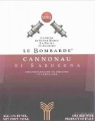 圣瑪麗婭酒莊邦巴爾德紅葡萄酒(Cantina Santa Maria La Palma Le Bombarde, Cannonau di Sardegna, Italy)