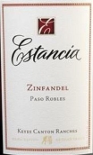 埃斯坦西亞凱斯峽谷仙粉黛干紅葡萄酒干紅葡萄酒(Estancia Estates Keyes Canyon Ranches Zinfandel, Paso Robles, USA)