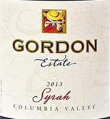 戈登酒莊西拉干紅葡萄酒(Gordon Estate Winery & Vineyards Syrah, Columbia Valley, USA)