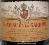 加迪內(nèi)酒莊教皇新堡紅葡萄酒(Chateau de la Gardine, Chateauneuf-du-Pape, France)