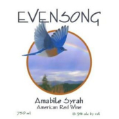 晚禱西拉紅葡萄酒(Evensong Vineyards Amabile Syrah, Oregon, USA)