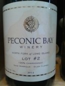 佩科尼克灣Lot2霞多麗干白葡萄酒(Peconic Bay Lot #2, North Fork of Long Island, USA)