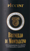 彼奇尼酒莊布魯奈羅紅葡萄酒(Piccini Brunello di Montalcino DOCG, Tuscany, Italy)