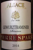 皮埃爾斯帕爾瓊瑤漿白葡萄酒(Pierre Sparr Gewurztraminer, Alsace, France)