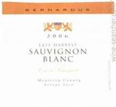 伯納德斯酒莊吉瑞瓦園晚收長相思白葡萄酒(Bernardus Griva Vineyard Late Harvest Sauvignon Blanc, Arroyo Seco, USA)