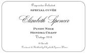 伊麗莎白·斯賓塞酒莊特殊混釀系列黑皮諾干紅葡萄酒(Elizabeth Spencer Special Cuvee Pinot Noir, Sonoma Coast, USA)