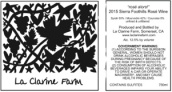 克拉林酒莊阿羅爾西拉桃紅葡萄酒(La Clarine Rose Alors Syrah, California, U.S.A.)