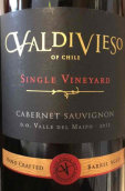 瓦帝維索單一園赤霞珠紅葡萄酒(Valdivieso Single Vineyard Cabernet Sauvignon, Maipo Valley, Chile)