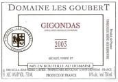 古貝特酒莊吉恭達斯紅葡萄酒(Domaine les Goubert Gigondas, Rhone, France)