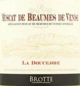 布諾特家族博姆-德沃尼斯-麝香杜瑟喬伊甜白葡萄酒(Brotte Muscat de Beaumes-de-Venise La Doucejoie, Rhone, France)