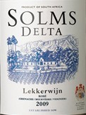 索姆達塔羅科角桃紅葡萄酒(Solms Delta Lekkerwijn Rose, Western Cape, South Africa)