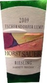 霍斯特薩奧爾珍藏雷司令干白葡萄酒(Horst Sauer Escherndorfer Lump Riesling Kabinett Trocken, Franken, Germany)