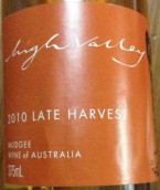 高山谷賽美蓉-長相思混釀甜白葡萄酒(High Valley Late Harvest, Mudgee, Australia)