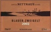 Weingut Anita und Hans Nittnaus Blauer Zweigelt, Burgenland, Austria