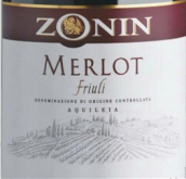 卓林阿奇雷亞梅洛干紅葡萄酒(Zonin Merlot Friuli Aquileia, Friuli-Venezia Giulia, Italy)