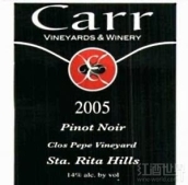 凱爾佩佩園黑皮諾干紅葡萄酒(Carr Vineyards & Winery Clos Pepe Vineyard Pinot Noir, Sta Rita Hills, USA)