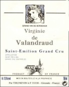 瓦蘭佐酒莊維吉尼干紅葡萄酒(Virginie de Valandraud, Saint-Emilion Grand Cru)