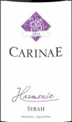 卡瑞尼和諧西拉干紅葡萄酒(Carinae Harmonie Syrah, Mendoza, Argentina)