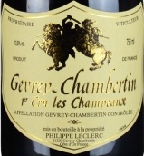 勒克萊爾酒莊香魄（熱夫雷-香貝丹一級園）紅葡萄酒(Philippe Leclerc Les Champeaux, Gevrey-Chambertin 1er Cru, France)