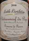 帕尼斯酒莊貴族啟示錄紅葡萄酒(Domaine de Panisse Noble Revelation, Chateauneuf-du-Pape, France)