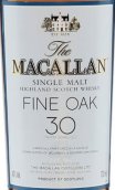 麥卡倫上等橡木30年蘇格蘭單一麥芽威士忌(The Macallan Fine Oak 30 Year Old Single Malt Scotch Whisky, Speyside, Scotland)