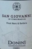 多尼尼圣喬瓦尼黑皮諾-巴貝拉紅葡萄酒(Donini San Giovanni Pinot Nero-Barbera, Umbria, Italy)