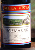 貝拉·維斯塔迷迭香干白葡萄酒(Bella Vista Winery Dry Rozmaring, California, USA)