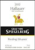 斯皮格伯爵哈勒雷司令-西萬尼白葡萄酒(Graf von Spiegelberg Hallauer Riesling-Silvaner, Schaffhausen, Switzerland)