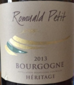 羅曼爾德勃艮第傳統(tǒng)白葡萄酒(Romuald?Petit Bourgogne Heritage, Burgundy, France)