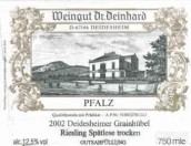 Von Winning-Dr. Deinhard Deidesheimer Grainhubel Riesling Spatlese Trocken, Pfalz, Germany