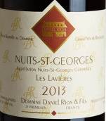 丹尼尔·瑞阳父子酒庄莱维埃红葡萄酒(Daniel Rion & Fils Nuits-St.-Georges Les Lavieres, Nuits-Saint-Georges, France)