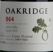 橡木嶺酒莊864西拉紅葡萄酒(Oakridge 864 Syrah, Yarra Valley, Australia)