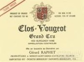 哈貝酒莊（伏舊特級(jí)園）特釀紅葡萄酒(Gerard Raphet Clos Vougeot Grand Cru Cuvee Unique, Cote de Nuits, France)