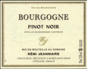 讓尼婭酒莊黑皮諾紅葡萄酒(Remi Jeanniard Pinot Noir, Bourgogne , France)