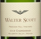 沃爾特·斯科特自由園霞多麗白葡萄酒(Walter Scott Freedom Hill Vineyard Chardonnay, Willamette Valley, USA)