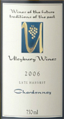 優(yōu)萊百利晚收霞多麗甜白葡萄酒(Uleybury Late Harvest Chardonnay, South Australia, Australia)