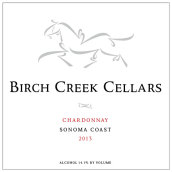 樺木溪2013霞多麗干白葡萄酒(Birch Creek Cellars 2013 Chardonnay, Mendocino County, USA)