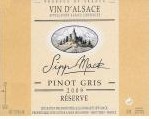 西普麥克珍藏灰皮諾干白葡萄酒(Domaine Sipp Mack Pinot Gris Reserve, Alsace, France)